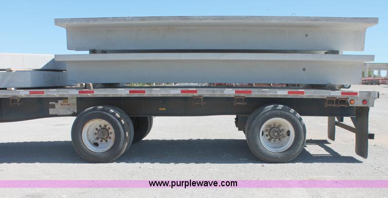 image for item H8450 2000 Utility flatbed spread axle float trailer