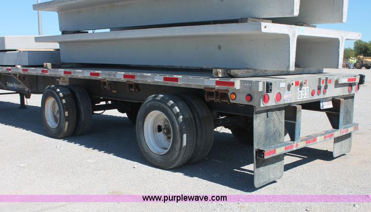 image for item H8450 2000 Utility flatbed spread axle float trailer
