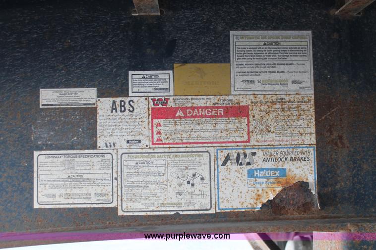 image for item H8450 2000 Utility flatbed spread axle float trailer