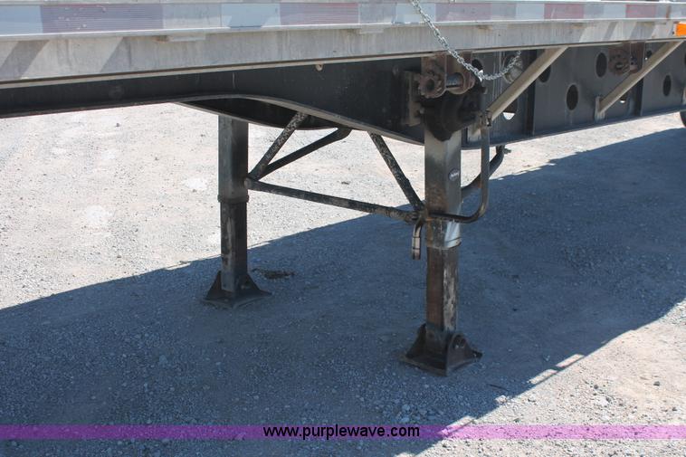 image for item H8451 1994 Transcraft Eagle WC-48X flatbed spread axle float trailer