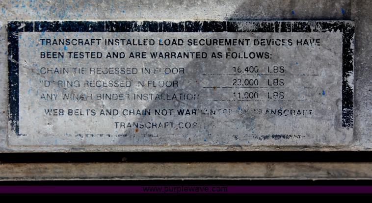 image for item H8451 1994 Transcraft Eagle WC-48X flatbed spread axle float trailer