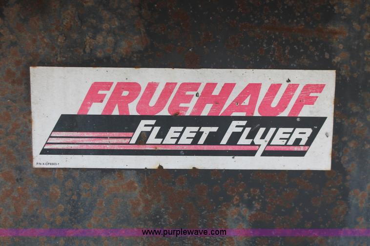 image for item H8453 2001 Fruehauf flatbed spread axle float trailer