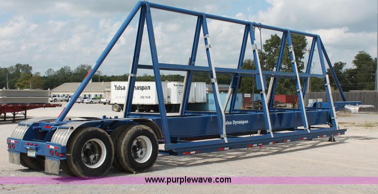image for item H8488 1977 Halliburton tandem axle A-frame trailer