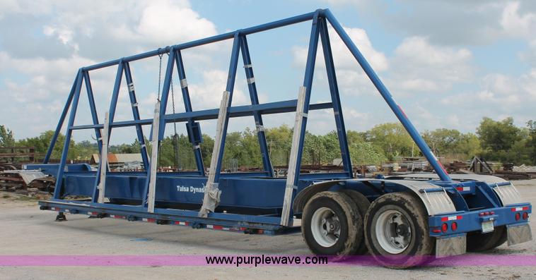 image for item H8488 1977 Halliburton tandem axle A-frame trailer