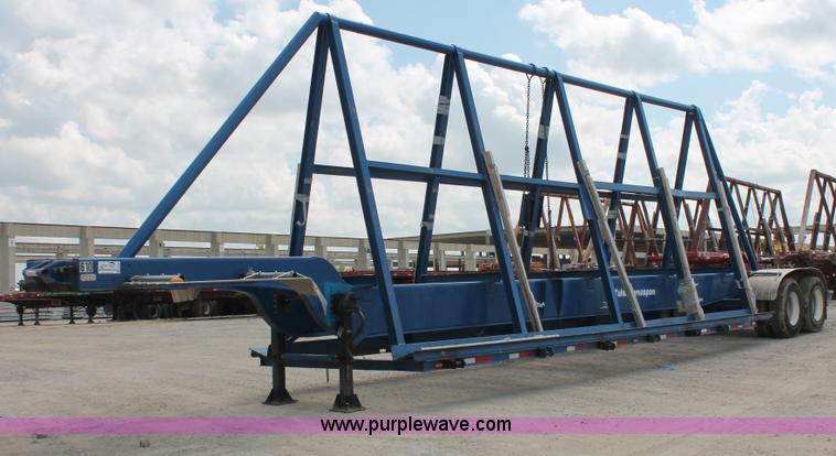 image for item H8488 1977 Halliburton tandem axle A-frame trailer