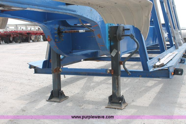 image for item H8488 1977 Halliburton tandem axle A-frame trailer