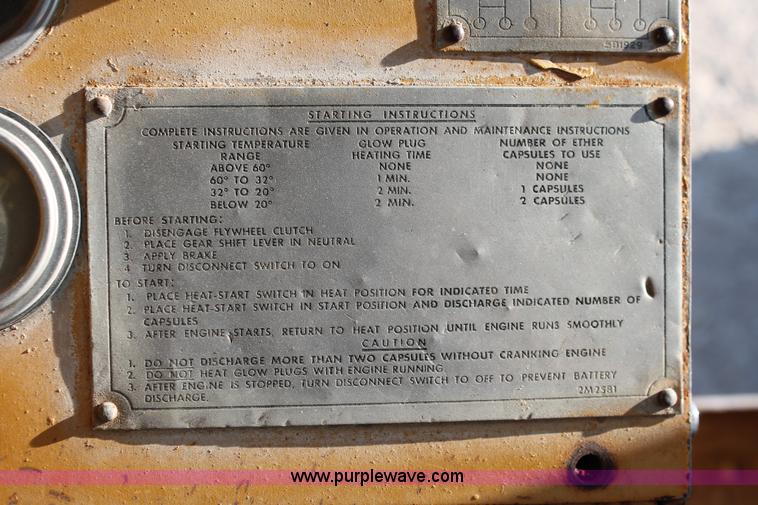 image for item I4736 1960 Caterpillar 12E motor grader