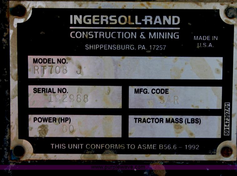 image for item I4749 2006 Ingersoll Rand RT-708J forklift