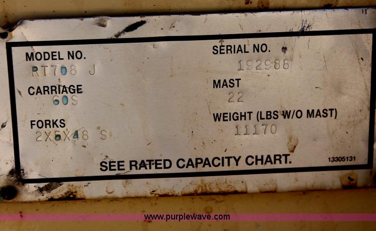 image for item I4749 2006 Ingersoll Rand RT-708J forklift