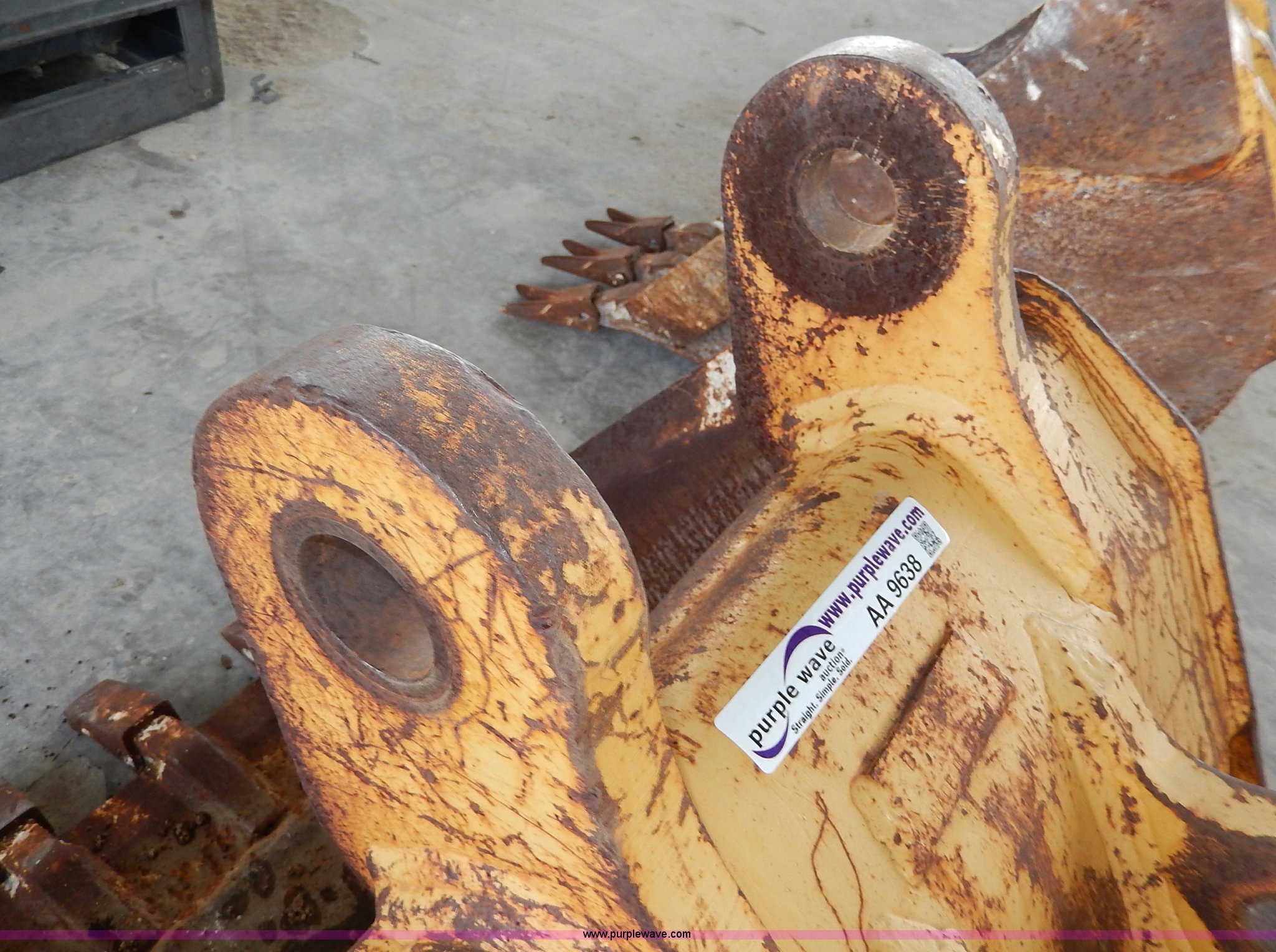 Case 580 backhoe bucket in Broken Arrow, OK Item AA9638 sold Purple