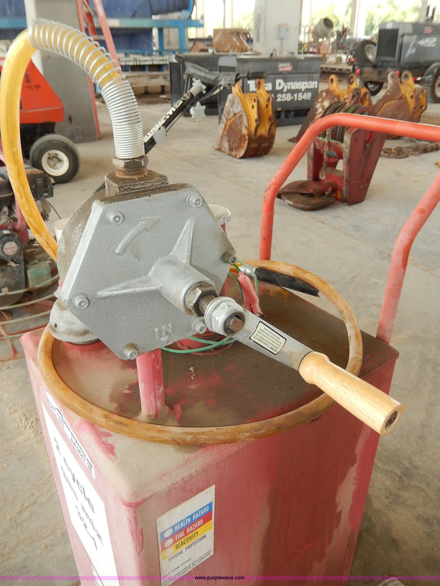 Two cycle gas mix tank with pump in Broken Arrow, OK Item AA9647 sold