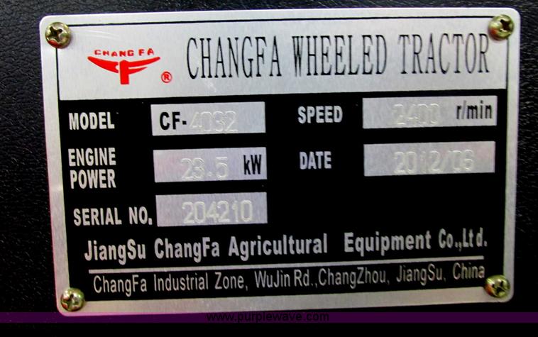 image for item AB9353 2012 Changfa 4032 MFWD tractor