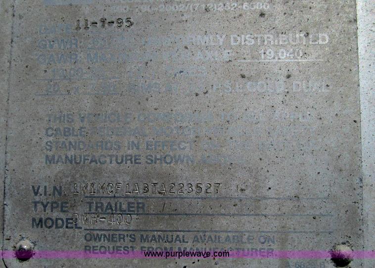 image for item G2136 1996 Wilson DWH-400 hopper bottom trailer