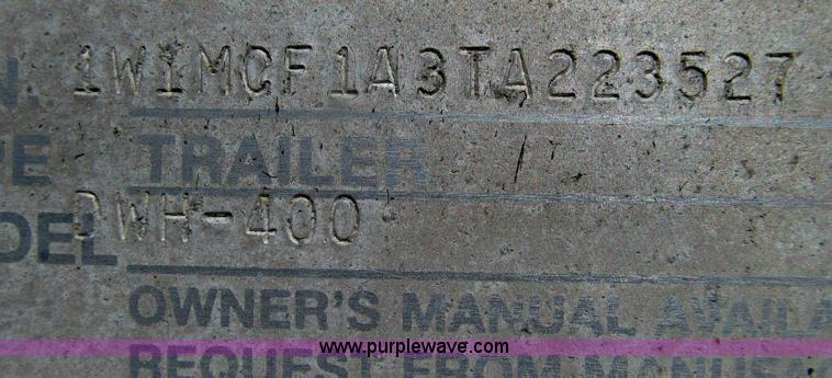 image for item G2136 1996 Wilson DWH-400 hopper bottom trailer