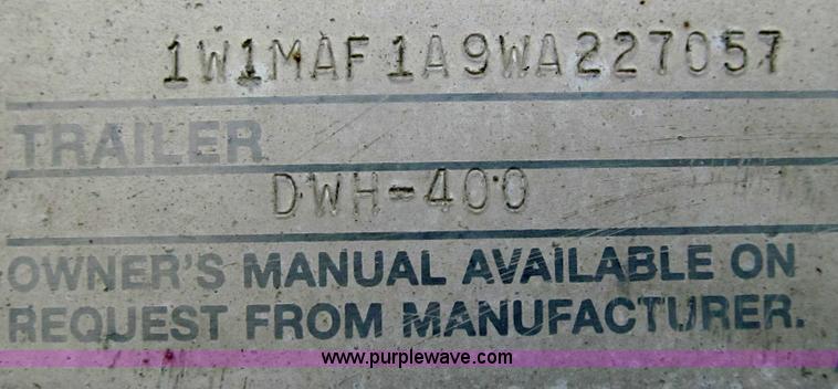 image for item G2137 1998 Wilson DWH-400 hopper bottom trailer