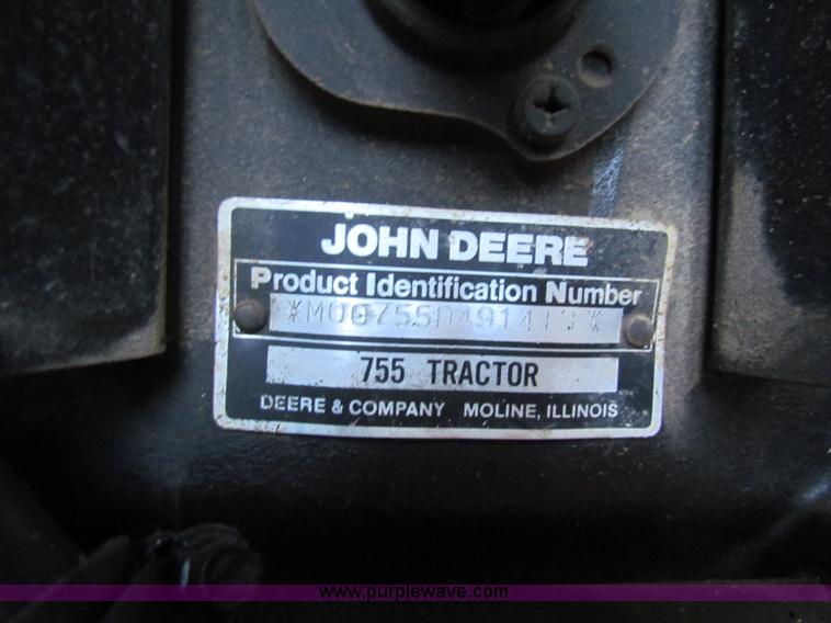 image for item G4291 1991 John Deere 755 MFWD tractor