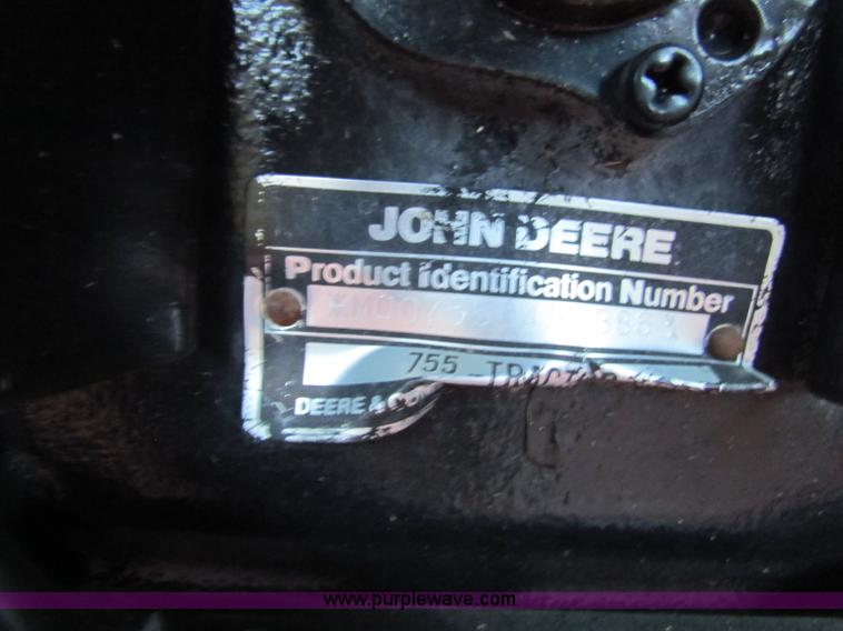image for item G4292 1991 John Deere 755 MFWD tractor