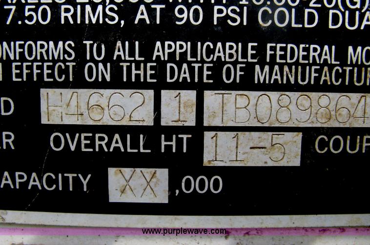 image for item H6313 1996 Timpte Super Hopper bottom trailer