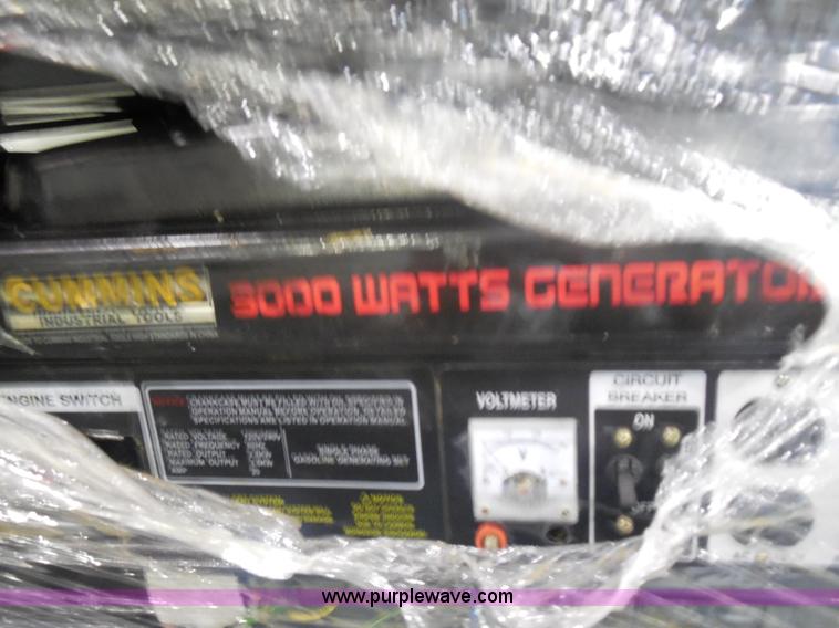 image for item AL9563 (12) Cummins 3,000 watt generators