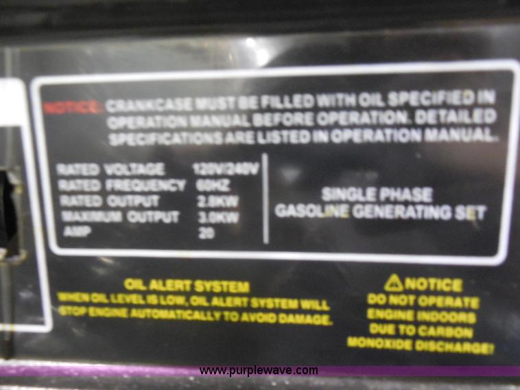 image for item AL9563 (12) Cummins 3,000 watt generators