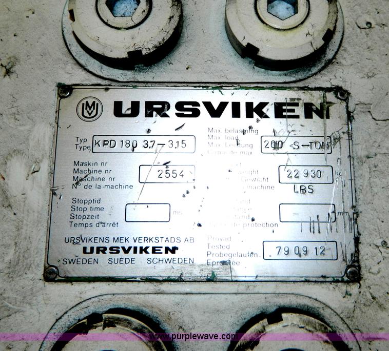 image for item AZ9077 Ursuiken KPD180 press
