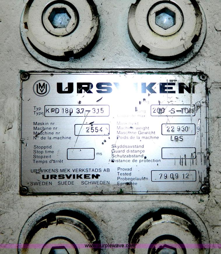 image for item AZ9077 Ursuiken KPD180 press