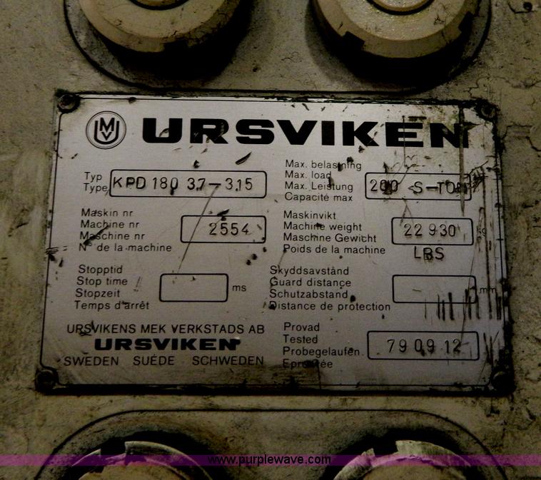 image for item AZ9077 Ursuiken KPD180 press