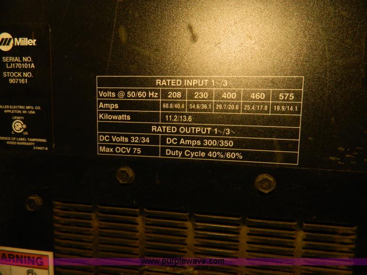 image for item AZ9095 Miller XMT CC/CV welder