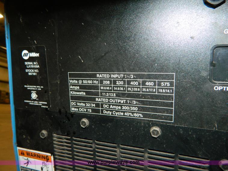 image for item AZ9096 Miller XMT 350 CC/CV welder