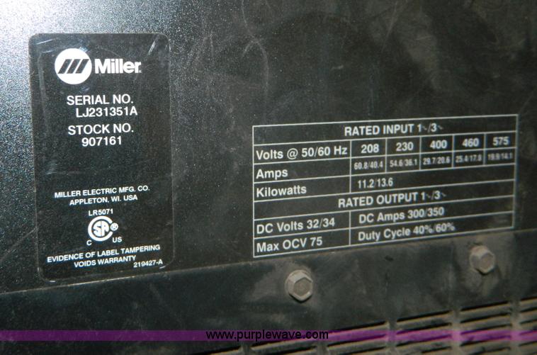 image for item AZ9098 (2) Miller welders