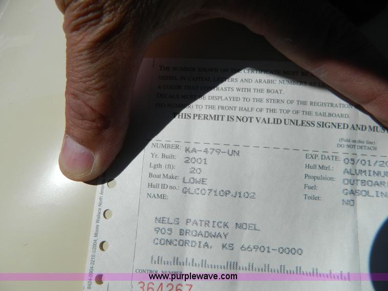 image for item D6041 2002 Lowe Suncruiser Trinidad 204 20' pontoon boat