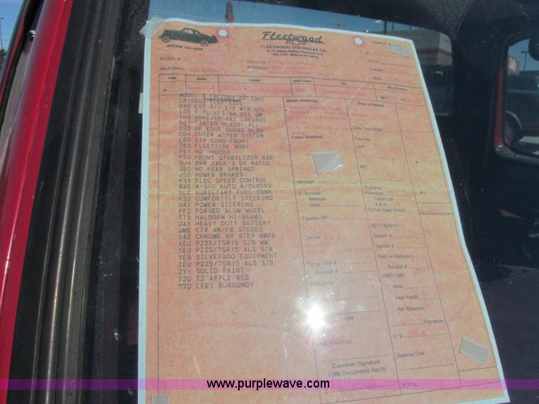 image for item F5320 1987 Chevrolet Silverado C10 pickup truck