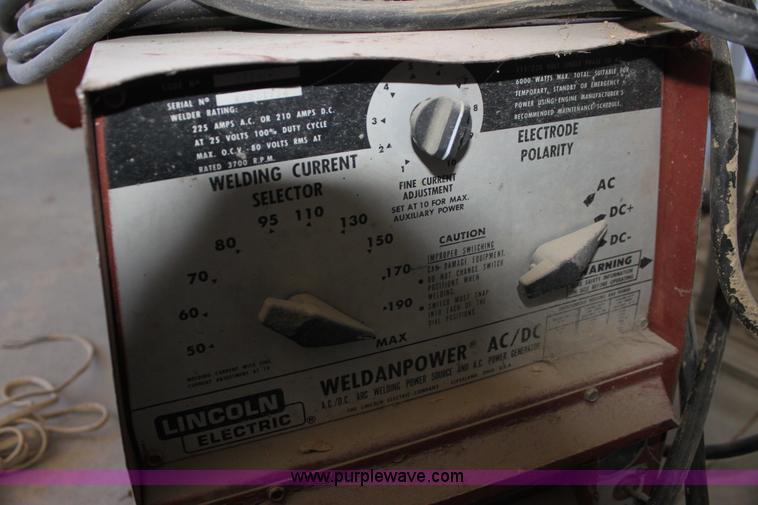 image for item G4334 Lincoln AC/DC arc welder/generator