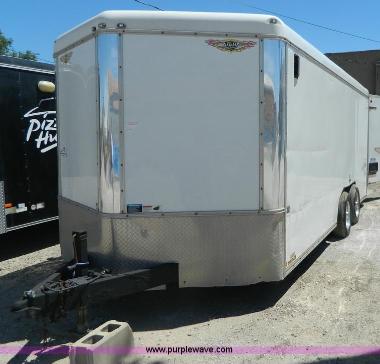 image for item G7908 2005 H&H 20' enclosed trailer