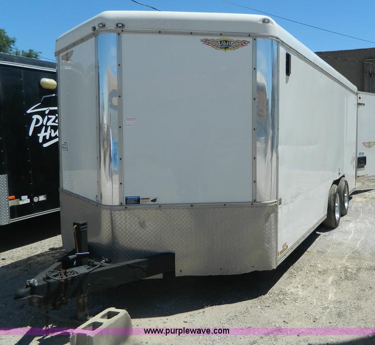 image for item G7908 2005 H&H 20' enclosed trailer