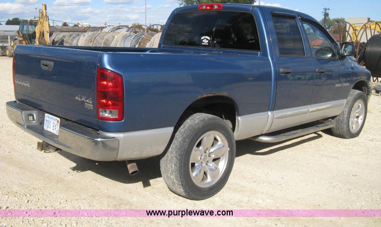 image for item H4485 2003 Dodge Ram 1500 Laramie Quad Cab pickup truck