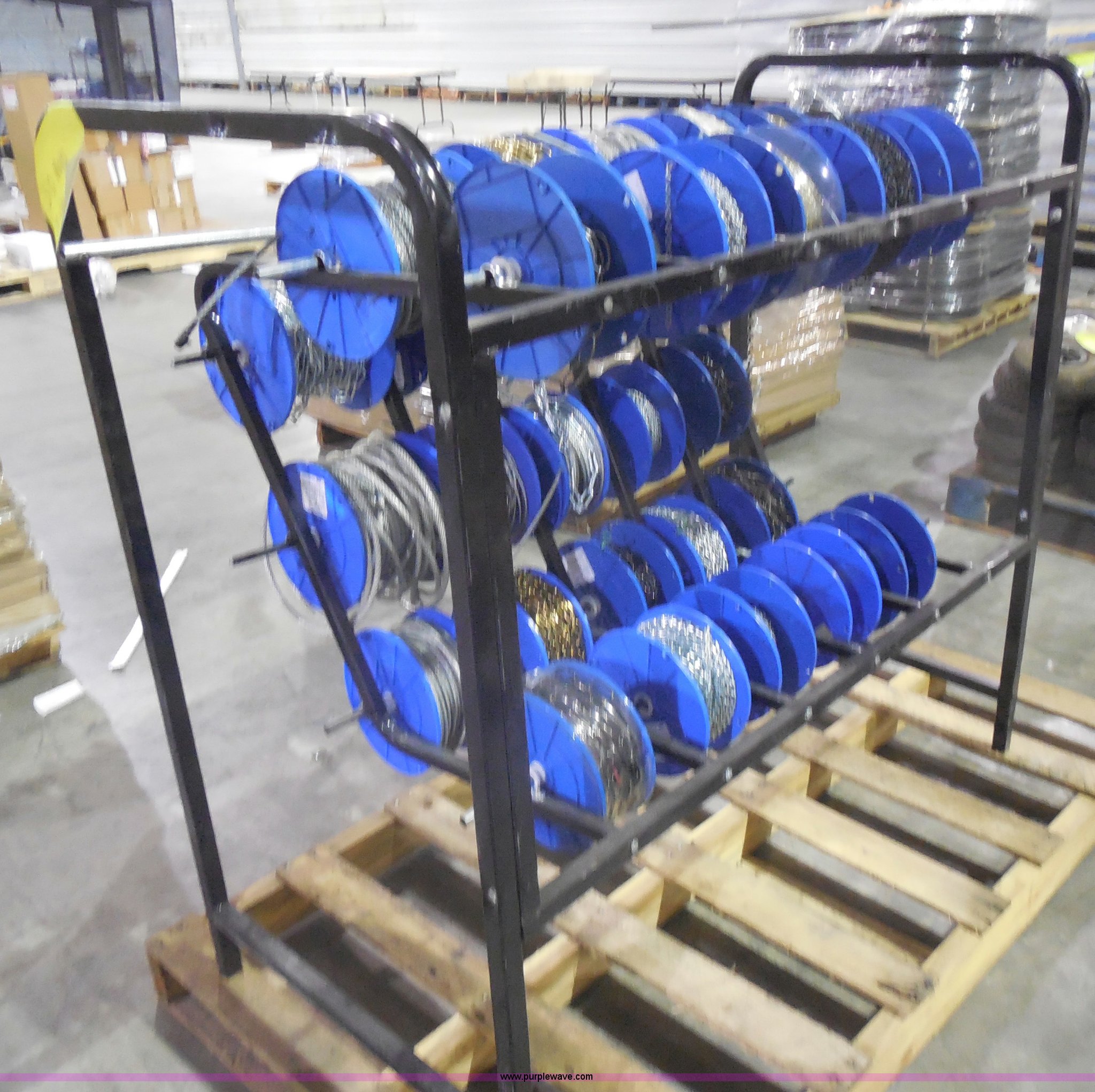 Chain and cable spool rack in Spring Hill, KS Item AL9559 sold Purple Wave