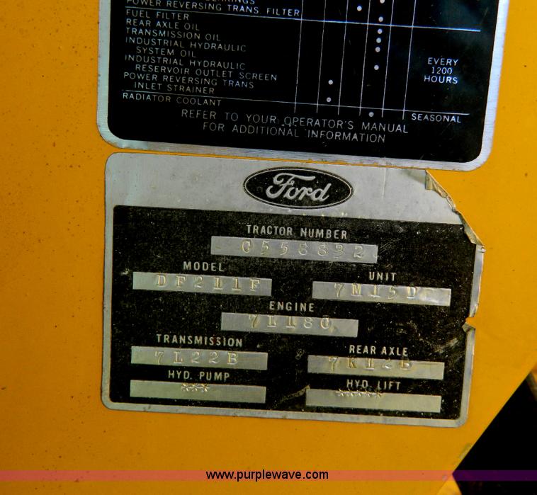 image for item AZ9113 Ford DF211F backhoe