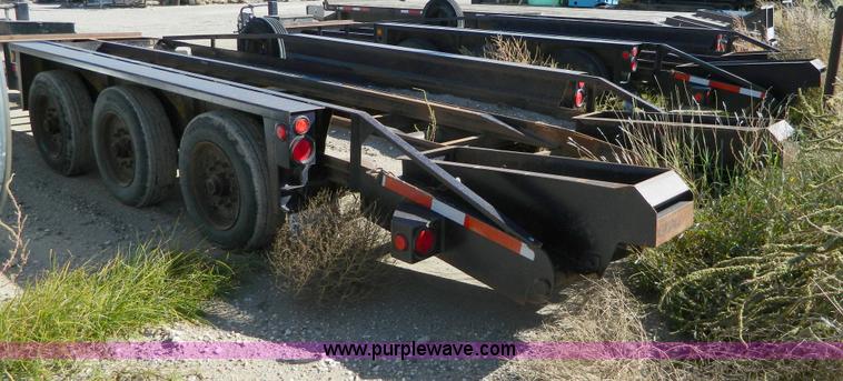 image for item AZ9156 2008 Belshe triple axle trailer