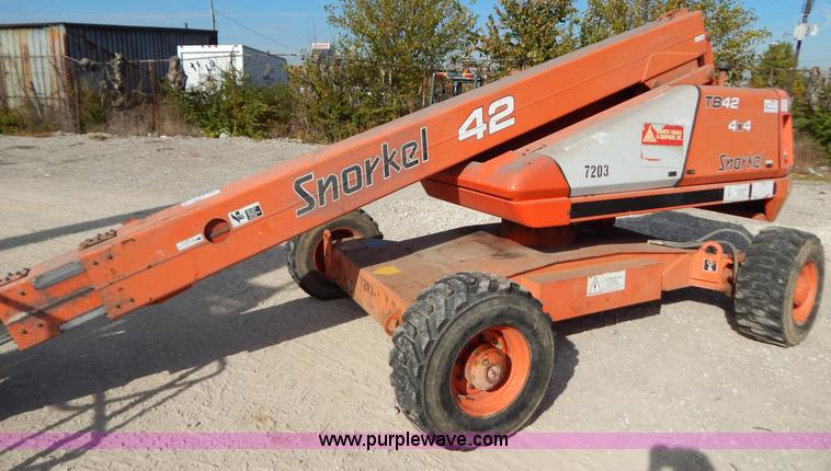 image for item B5978 2001 Snorkel TBA42RF0 boom lift