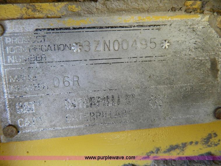 image for item D6038 1997 Caterpillar D6R dozer