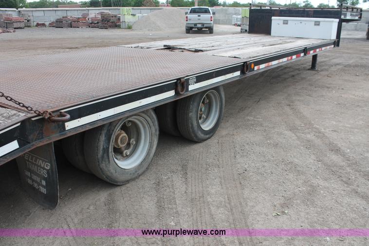 image for item D8344 1996 Felling FT50 step deck equipment trailer