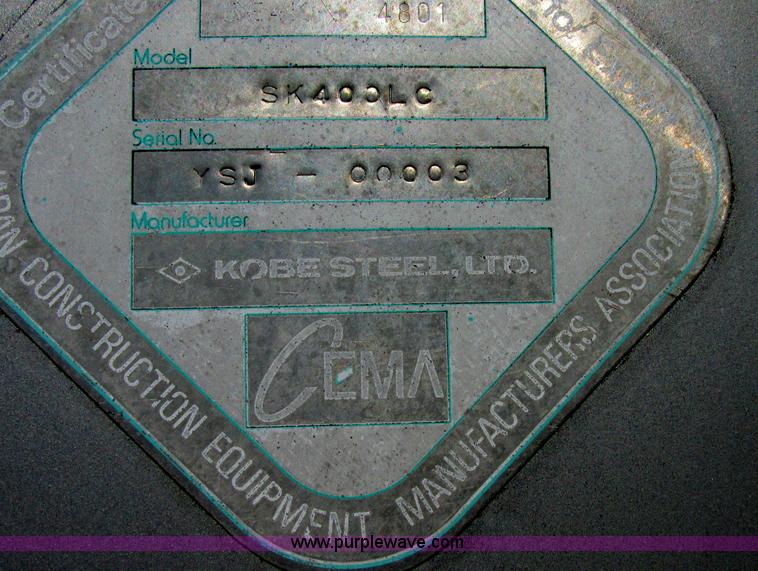 image for item E7406 1995 Kobelco SK400LC Mark IV excavator