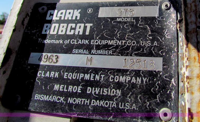 image for item G4300 Bobcat 975 skid steer