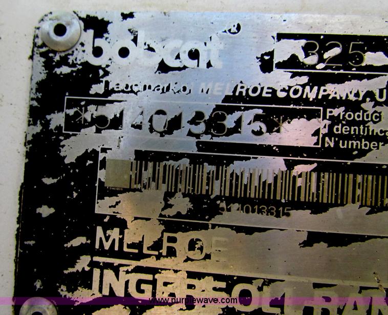 image for item G4305 1996 Bobcat 325 compact excavator