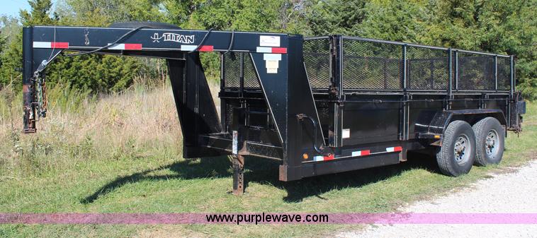 image for item H6802 2007 Titan gooseneck dump trailer