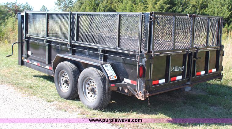 image for item H6802 2007 Titan gooseneck dump trailer