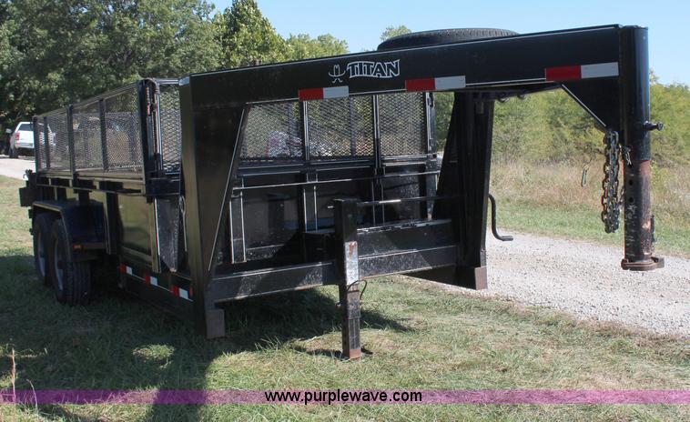image for item H6802 2007 Titan gooseneck dump trailer