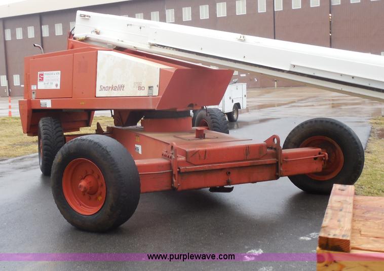 image for item I1263 1990 Snorkel TB-A80R boom lift
