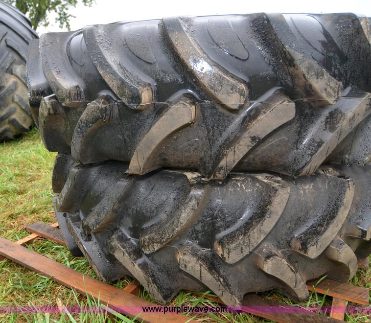 image for item A4955 (2) Galaxy 380/85R24 AgMaster radial 850 wheels and tires